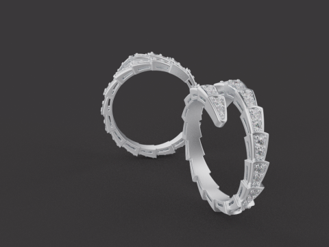 Serpent Rings 52882 Modelo 3D