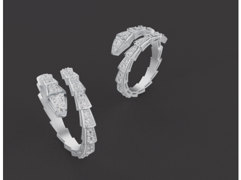 Serpent Rings 52882 Modelo 3D