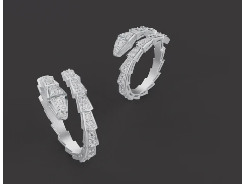 Serpent Rings 52882 3D Model