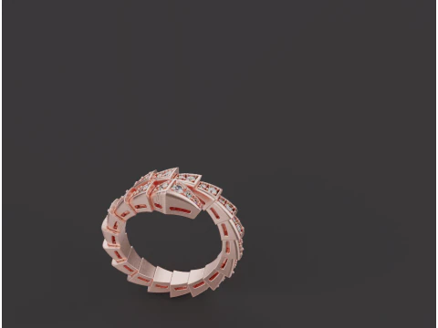 Serpent Ring 52882 3D Model