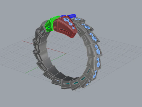 Serpent Ring 52882 3D Model