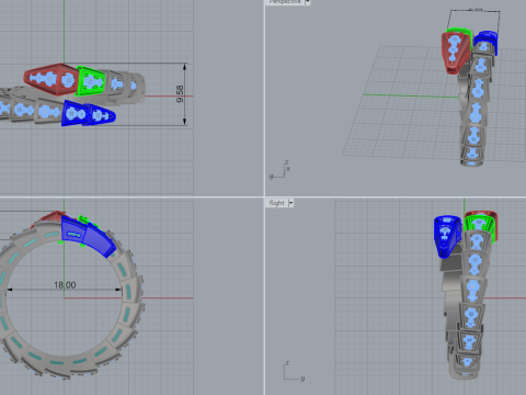 Serpent Ring 52882 Model 3D