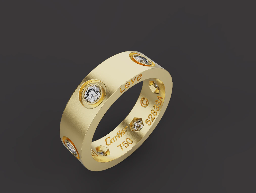 Ring 52703 3D Model .c4d .max .obj .3ds .fbx .stl .blend 
