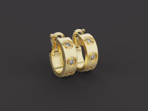 Kolczyki 52656 Model 3D