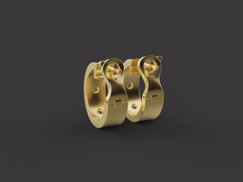 Earrings 52656 Modèle 3D