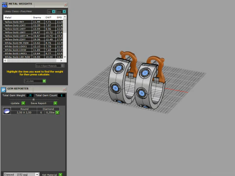 Earrings 52656 3D Model