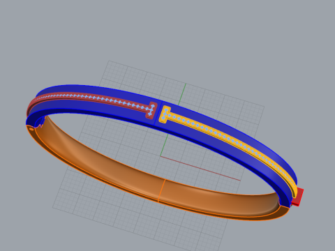 Bracelet 52574 Modelo 3D