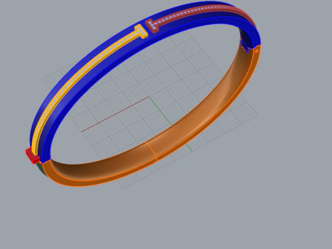 Bracelet 52574 3D Model