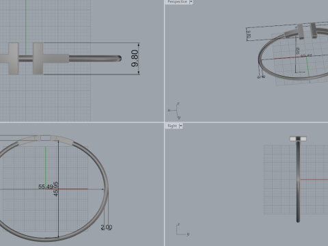 Bracelet 52138 Model 3D