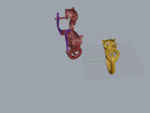 Ring and Earrings set 51980 3D Model
