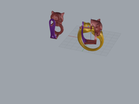 Ring and Earrings set 51980 3D Model