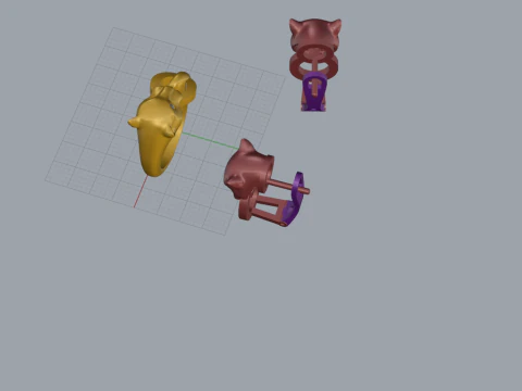 Ring and Earrings set 51980 3D Model