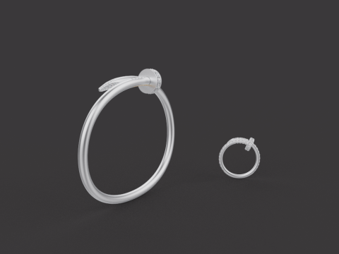 Bracelet and Ring set 51950 Modelo 3D