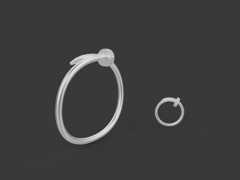 Bracelet and Ring set 51950 3D Model