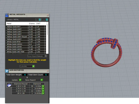 Bracelet and Ring set 51950 3D Model
