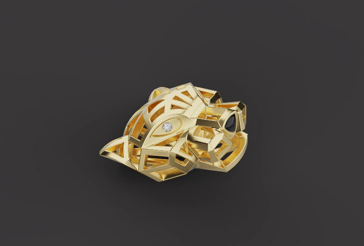 Panther Pendant 51897 3D Model .c4d .max .obj .3ds .fbx .stl .blend
