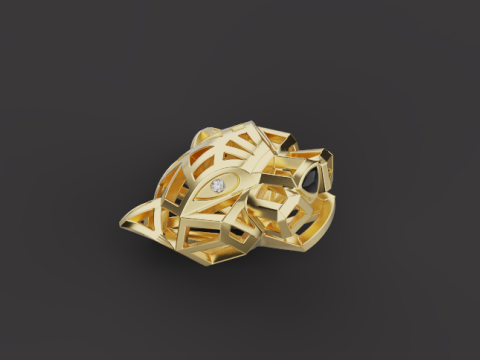 Panther Pendant 51897 3D Model