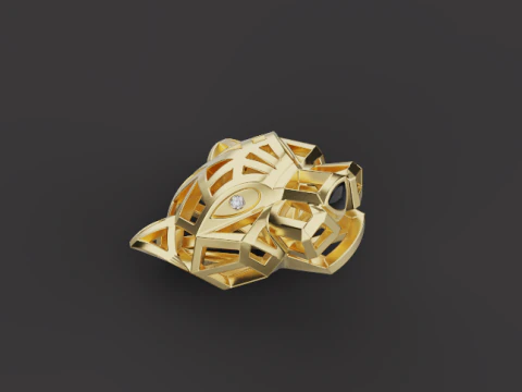 黑豹吊坠51897 3D 模型