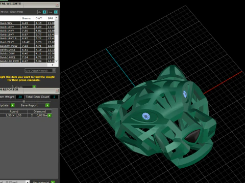 Panther Pendant 51897 3D Model