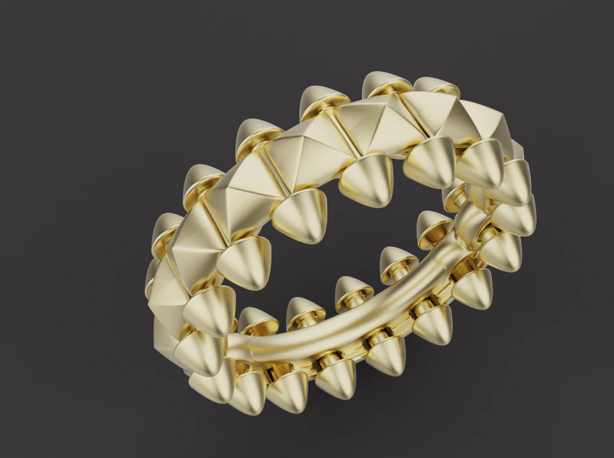 Ring 51896 3D Model .c4d .max .obj .3ds .fbx .stl .blend 