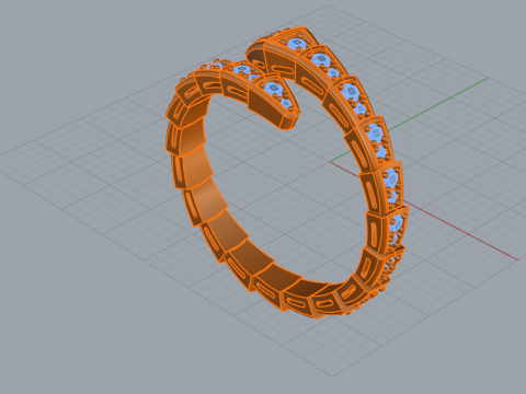 Serpent Ring 51629 3D Model
