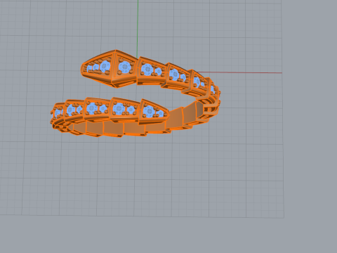 Serpent Ring 51629 3D Model