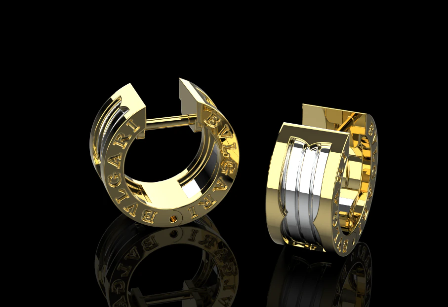 Earrings 51576 3D Model .c4d .max .obj .3ds .fbx .stl .blend 