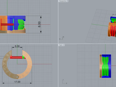 Earrings 51576 3D Model