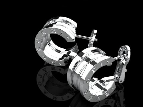 Earrings 51451 3D Model