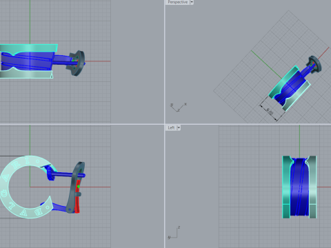 Earrings 51451 3D Model