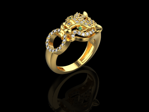 Panther Ring 51618 Model 3D
