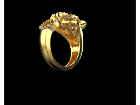 Panther Ring 51618 3D Model