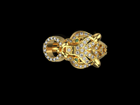Panther Ring 51618 3D Model