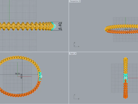 Bracelet 51409 3D Model