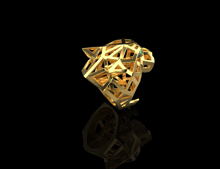 Panther Ring 51323 3D Model .c4d .max .obj .3ds .fbx .stl .blend 
