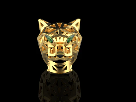 Panther Ring 51323 3D Model