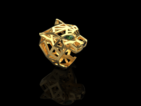 Panther Ring 51323 Modèle 3D