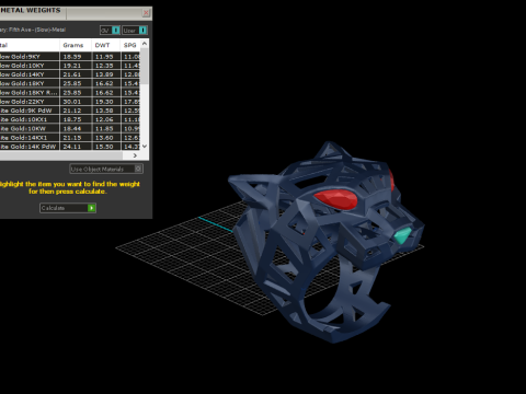 Panther Ring 51323 Modèle 3D