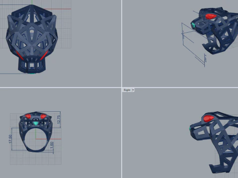 Panther Ring 51323 3D Model
