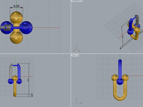 Earrings 51260 3Dモデル