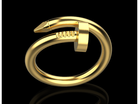 Nail Ring 51255 3D Model