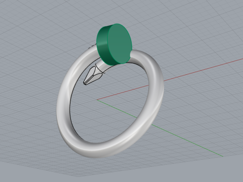 Nail Ring 51255 3D Model