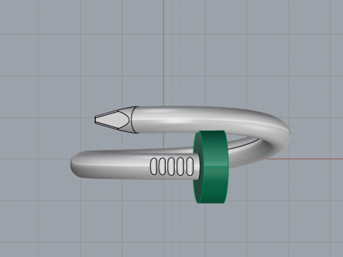 Nail Ring 51255 3D Model