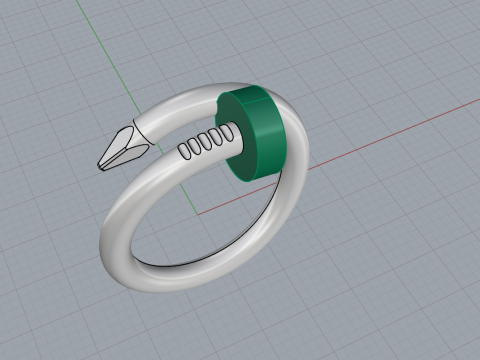 Nail Ring 51255 3D Model