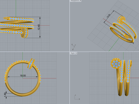 Ring 51254 Modello 3D