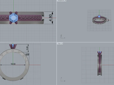 Ring 51197 3D Model