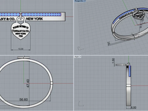 Bracelet 51176 3D Model