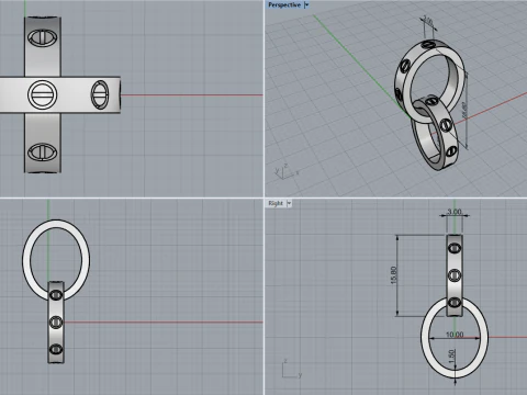 Pendant 51151 3D Model