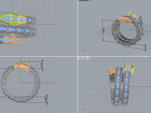 Serpent Ring 51111 Model 3D