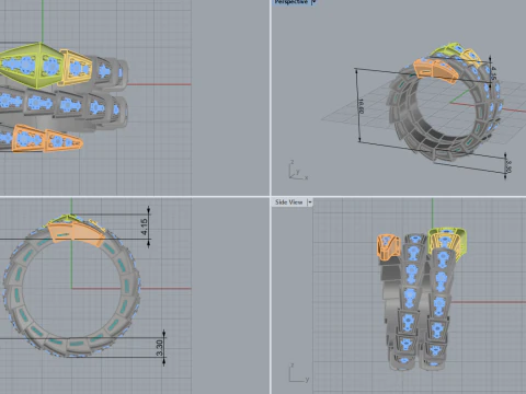 Serpent Ring 51111 3D Model